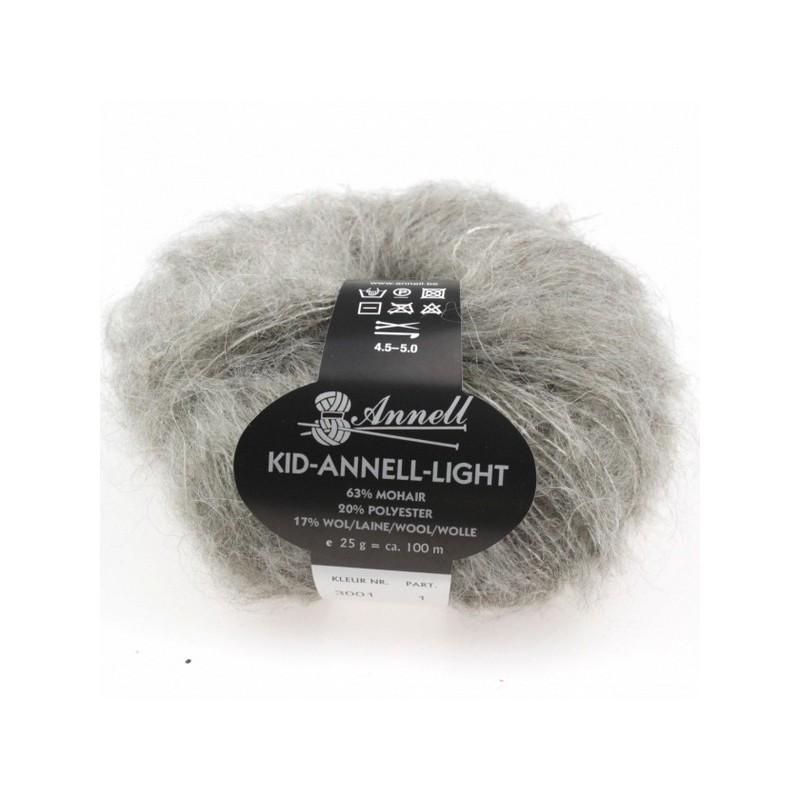 Knitting yarn Annell Kid Annell Light 3001
