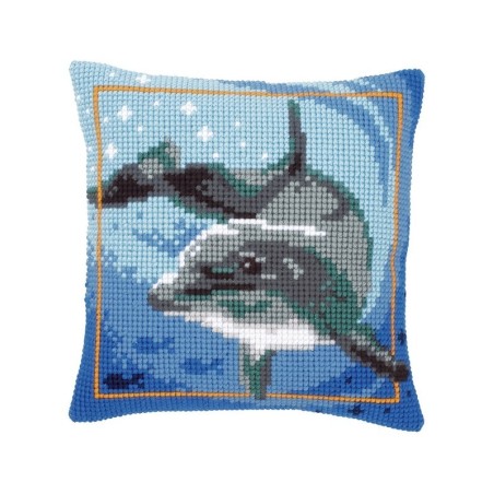 Kreuzstichkissenpackung Delfin