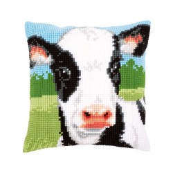 Cross stitch cushion kit Cow