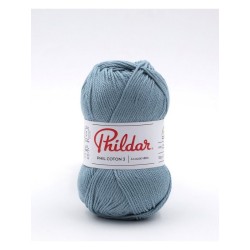 Phildar crochet yarn Phil Coton 3 jeans bleached