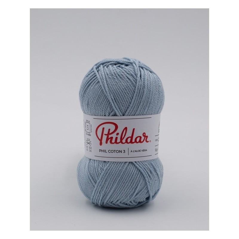 Fil crochet Phildar  Phil Coton 3 ecume