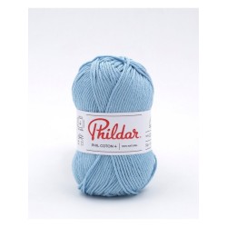 Crochet yarn Phildar Phil Coton 4 azur