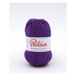 Phildar crochet yarn Phil Coton 4 violet