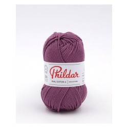 Crochet yarn Phildar Phil Coton 4 amarante