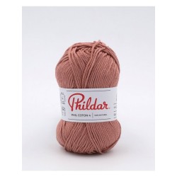 Crochet yarn Phildar Phil Coton 4 vieux rose