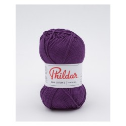 Phildar crochet yarn Phil Coton 3 raisin