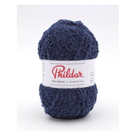 Phildar knitting yarn Phil Douce indigo