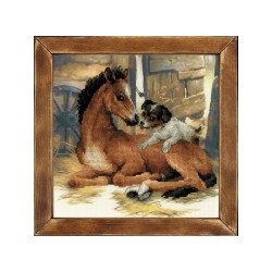 Riolis Embroidery kit Foal and Puppy