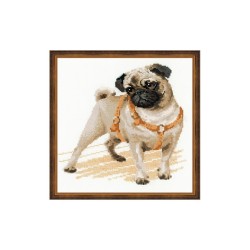 Riolis Embroidery kit Pug Dog