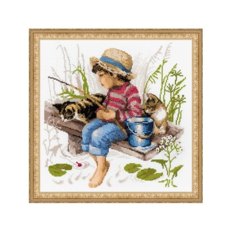 Riolis Embroidery kit Let's Go Fishing