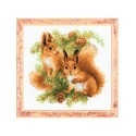 Riolis Embroidery kit Squirrels