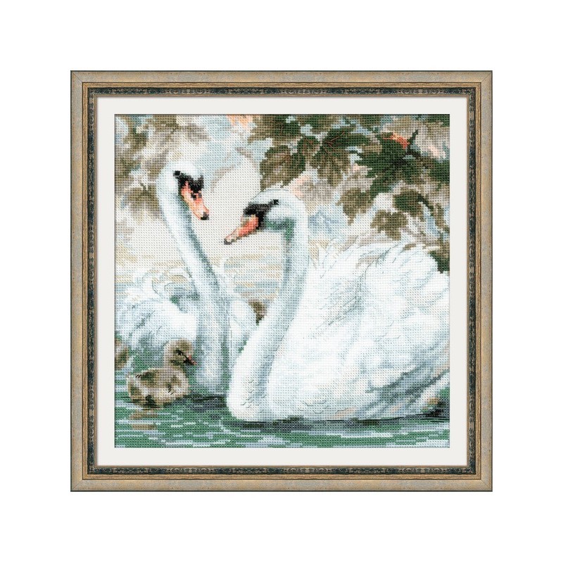 Riolis Embroidery kit White Swans