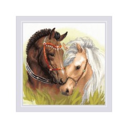 Riolis Kit de broderie Paire de chevaux