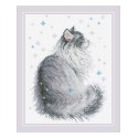 Riolis Embroidery kit Snowy Meow
