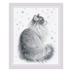 Riolis Embroidery kit Snowy Meow