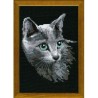 Riolis Embroidery kit Russian Blue Cat