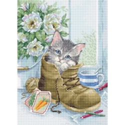 Luca-S Embroidery kit Cute Kitten