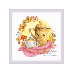 Riolis Embroidery kit Friendship Tea