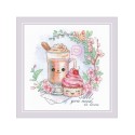 Riolis Embroidery kit Sweethearts' Coffee