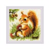 Embroidery kit Squirrel