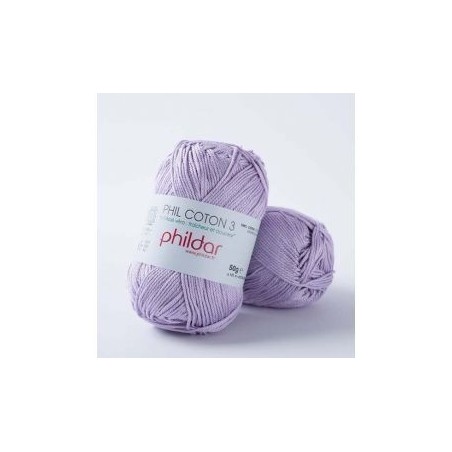 Phildar crochet yarn Phil Coton 3 lavande