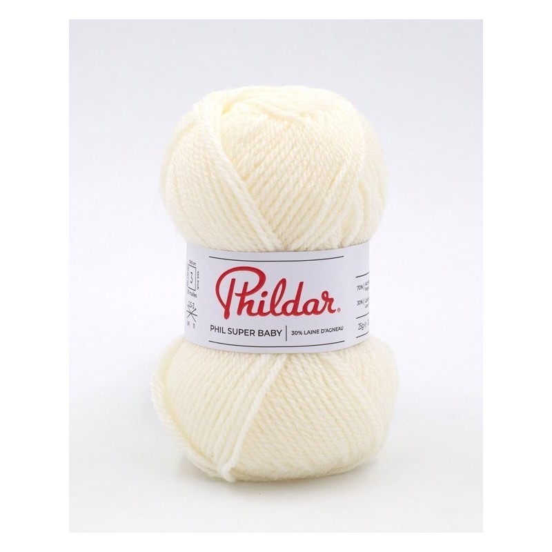 Phildar knitting yarn Phil Super Baby Craie