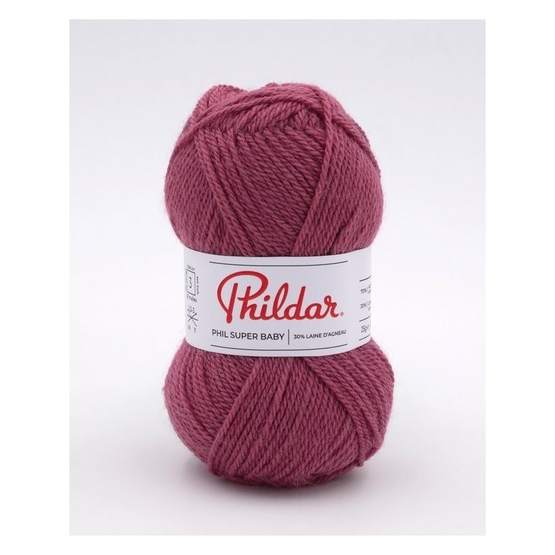 Knitting yarn Phildar Phil Super Baby Lie de vin