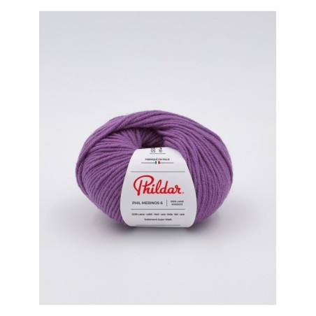 Knitting yarn Phildar Phil Merinos 6 Violette