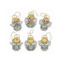 Riolis Embroidery kit Christmas Tree Decoration Little Angels