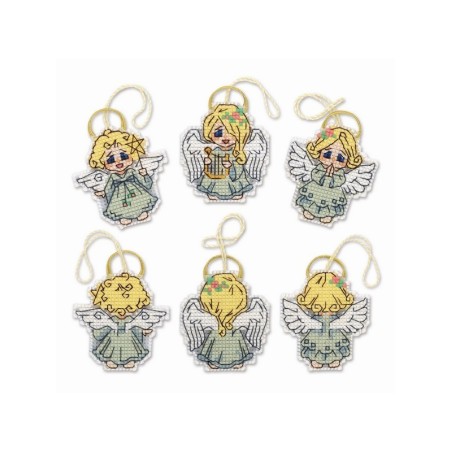 Riolis Embroidery kit Christmas Tree Decoration Little Angels