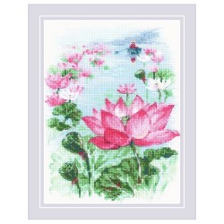 Riolis Embroidery kit Lotus Field. Fisher