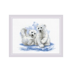  Embroidery kit Bear Cubs on Ice