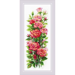 Riolis Kit de broderie Roses en fleurs