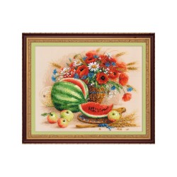 Riolis Embroidery kit Still Life with Watermelon
