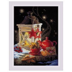 Riolis Embroidery kit Winter Tea Time