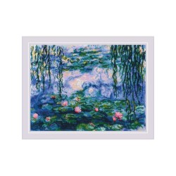 Riolis Borduurpakket Waterlelies naar C. Monet