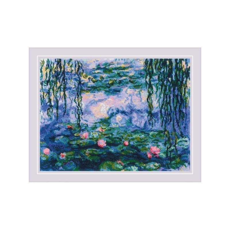 Riolis Embroidery kit Water Lilies after C. Monet