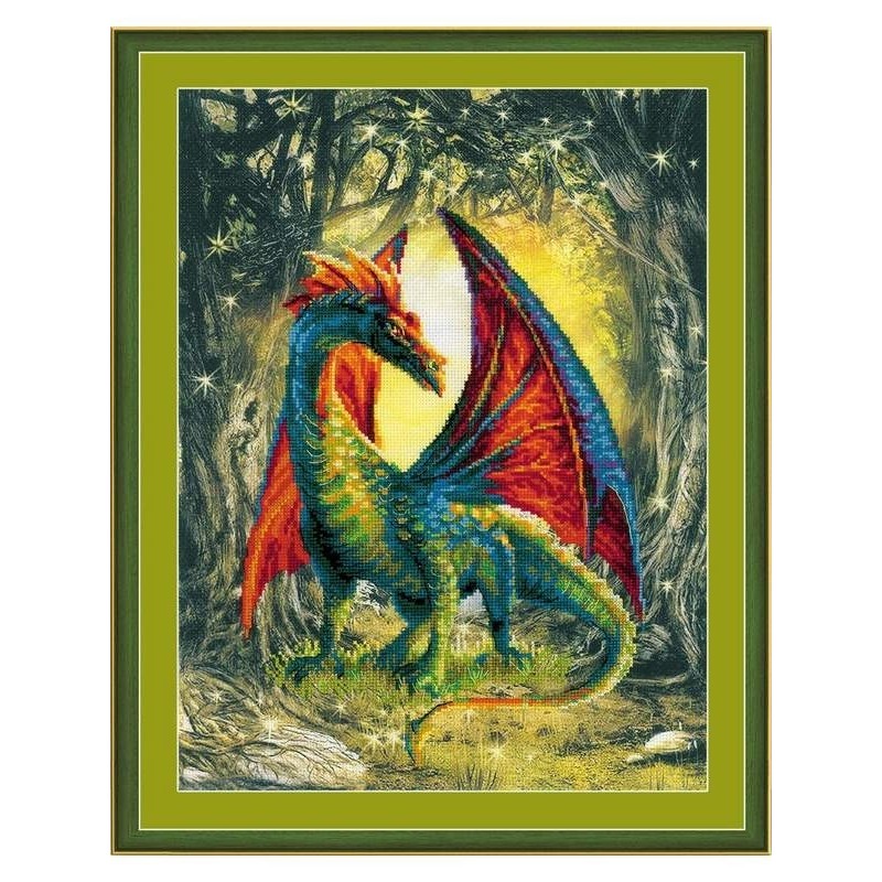 Riolis Kit de broderie Dragon de la forêt