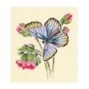 RTO Borduurpakket Vlinder aan de sierlijke bloem