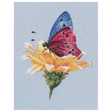 RTO Embroidery kit Butterfly on the flower 2