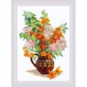 Riolis Embroidery kit Bouquet with Physalis