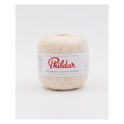 Crochet yarn Phildar Phil Perle 5 Ivoire