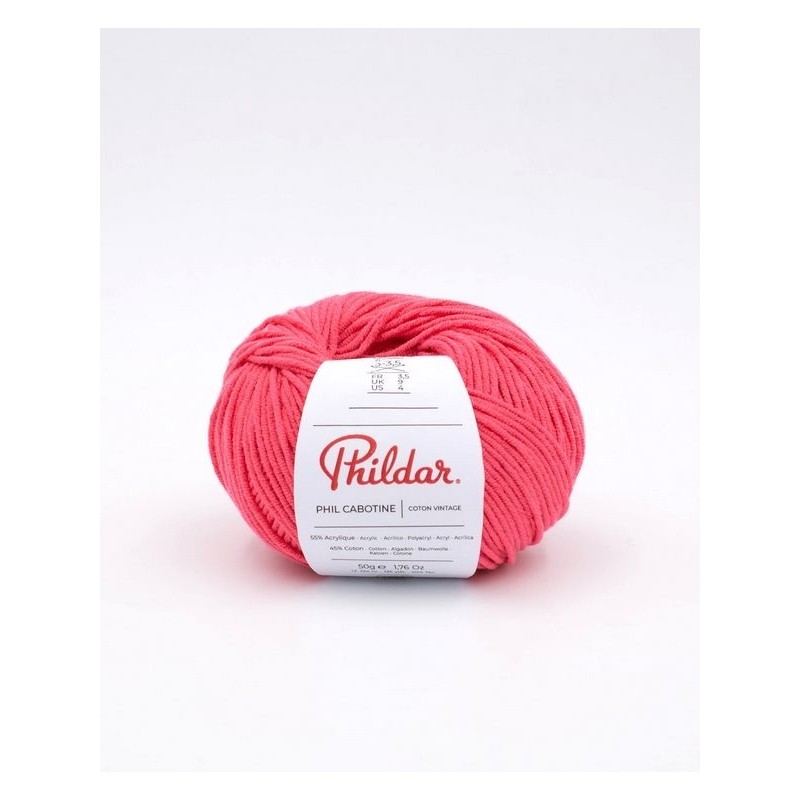 Phildar knitting yarn Phil Cabotine petunai