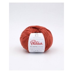 Phildar knitting yarn Phil Cabotine terracotta