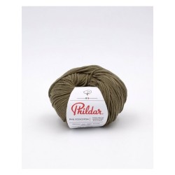 Knitting yarn Phildar Phil Ecocoton Army