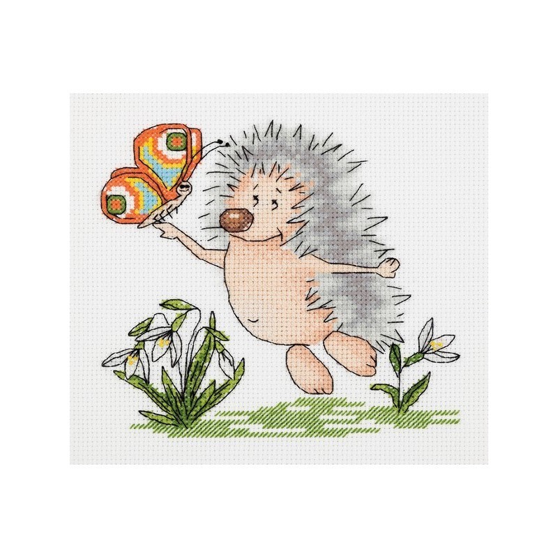 Klart Embroidery kit Spring Hedgehog