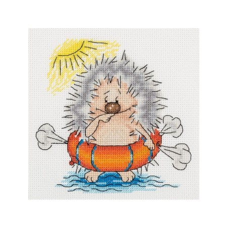 Klart Embroidery kit Swimming Hedgehog