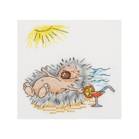 Embroidery kit Klart Summer Hedgehog