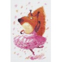 Klart Embroidery kit Ballerina squirrel