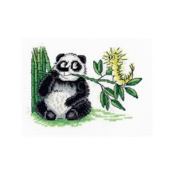 Klart Kit de broderie Panda et la chenille